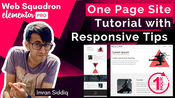 Elementor - One Page Scroll Site Tutorial - Mobile Responsiveness - 1 Hour - Menu Scroll Tips