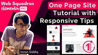 Elementor - One Page Scroll Site Tutorial - Mobile Responsiveness - 1 Hour - Menu Scroll Tips