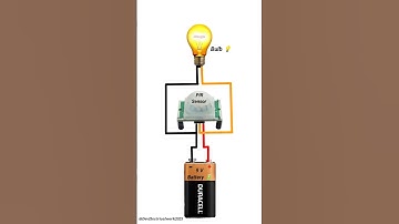 Motion Sensing Light Circuit|| Dly PIR Sensor connection diagram# simple #PIR#sensor#tranding#shorts