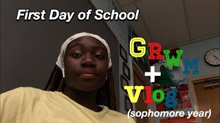 GRWM FIRST DAY OF HIGHSCHOOL + School Vlog 2019 *sophmore edition*