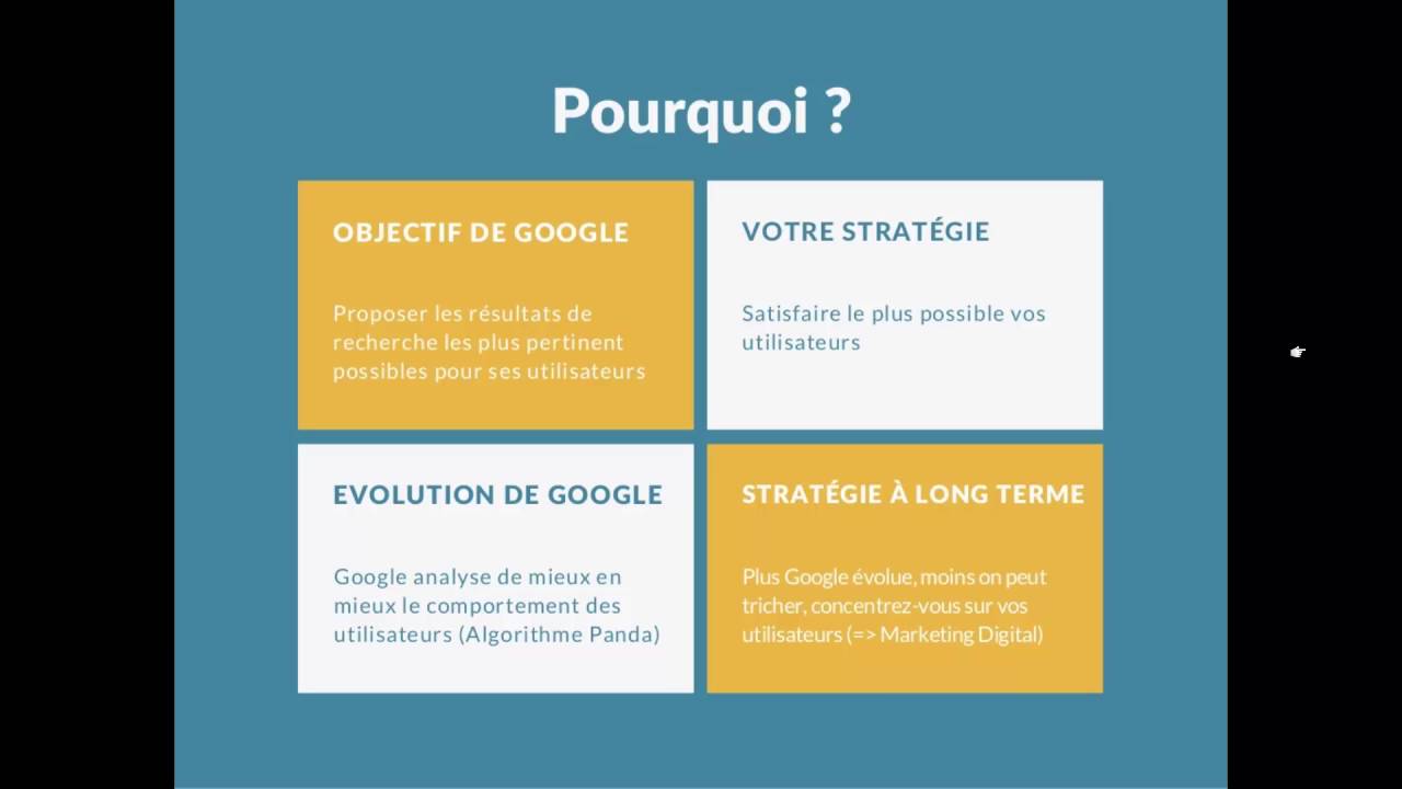 Référencement & Positionnement - Privilégier une expérience utilisateur