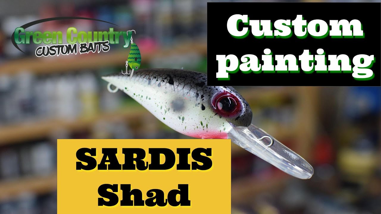 LURE PAINTING---SARDIS SHAD--- CUSTOM PAINTED CRANKBAITS 