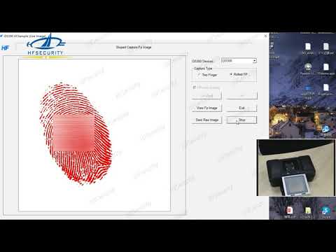 HFSecurity OS300 Fingerprint Scanner for Collect Stamp