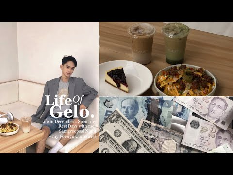 Vlog • Life in December : Spent my Rest Days with me , Samgyeopsal Night + my Foreign Currencies 🥢🏙️