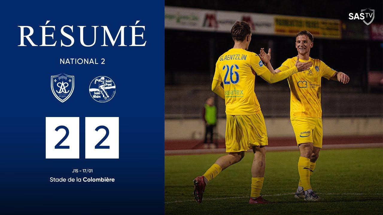 ⚽ Résumé | National 2 - J15 : SAS x STPSTH (2-2)