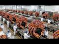Inside the World’s Biggest Alaskan King Crab Factory #crab #seafood #asmrfactory