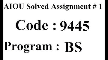 AIOU Code 9445 Solved Assignment No 1 Spring 2025 | Social Change & Social Instituations
