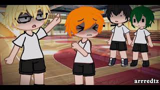 when tsukishima got mad at Hinata be like ... / haikyuu /tsukihina / gacha club /just content