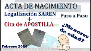 Legalización y Apostilla del Acta Nacimiento para Venezolanos