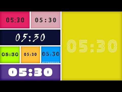 5 Minute and 30 Seconds (5:30) Timer Countdown