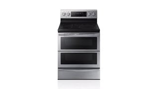 Samsung 30-in Smooth Surface 5-Element 2.6-cu ft/3.2-cu ft Self-Cleaning Double Oven
