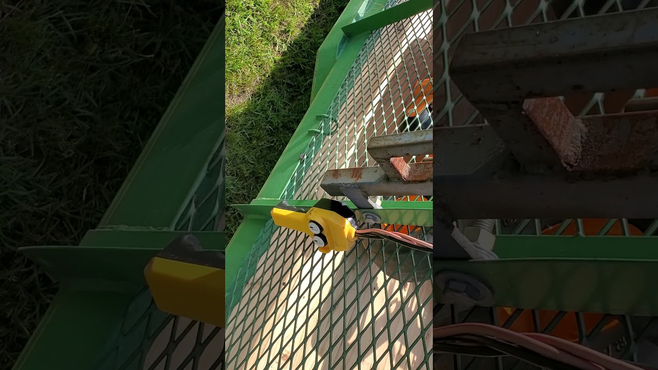 Landscape trailer with winch gate.