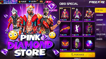 PINK DAIMOND🤩STORE UPDATE FREE FIREE || FREE FIRE NEW EVENT || FREE FIRE FREE REWORD