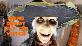 Home Depot Lethal Lily Witch Animatronic Home Accents Holiday Halloween Prop