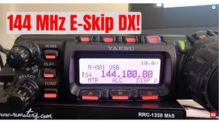 144 MHz via E-Skip propagation - using a Yaesu FT 857D Dk0tu Ea4eoz Sporadic E On 144mhz