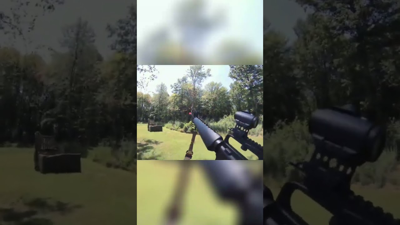 Intense Warzone: Player Gets Hit and Finds Protection! 