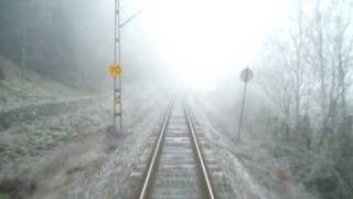 Train drivers view - Båstad to Grevie