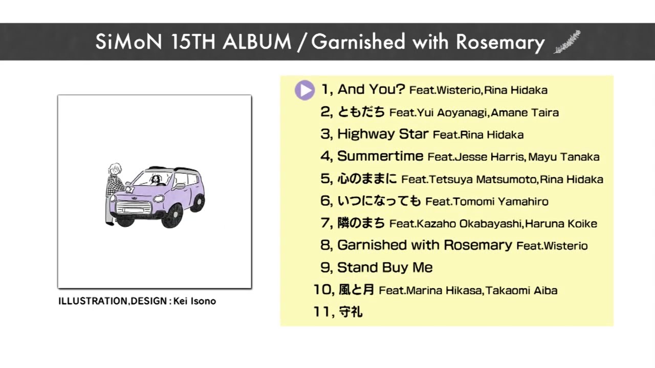 Tonton SiMoN 15TH ALBUM / Garnished with Rosemary - TRAILER di YouTube Tonton SiMoN 15TH ALBUM / Garnished with Rosemary - TRAILER di YouTube