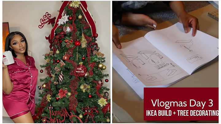 VLOGMAS 2021 | Day 3 | Ikea Speed Build + Decorating the Christmas Tree on a Budget