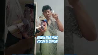 bahan jala dari senar damil sangat cocok untuk di area sungai #shots #mancing