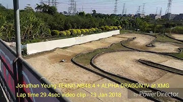 Jonathan Yeung TEKNO NB48.4 + ALPHA DRAGON IV at XMG track 29.4s lap time 2018 Jan 13