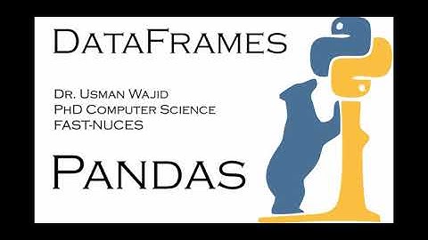 Python Pandas - Creating DataFrames