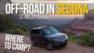 Range Rover on Schnebly Hill Road, Off-Roading and Dispersed Camping In Sedona
