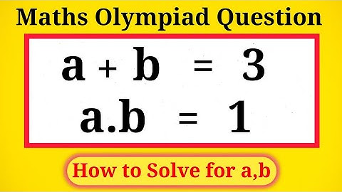 Taiwan | Can you solve? | Nice Olympiad math Algebraic Problem | Find a,b 
