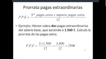 Tema 5-El Salario y la Nómina-Cálculo prorrata pagas extra