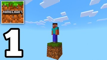Minecraft PE - ONE BLOCK SKYBLOCK - Gameplay Part 1 (MCPE)