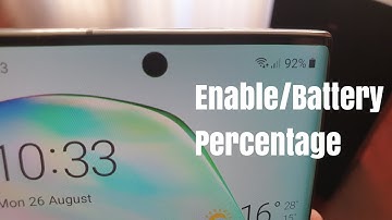 Samsung Galaxy Note 10/10+ Enable Battery Percentage in Status Bar