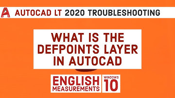 What is The Defpoints Layer in Autocad | Autocad LT Tutorial For Beginners