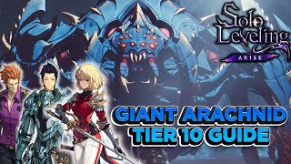 WHICH HUNTERS TO USE! Giant Arachnid Guide/Showcase | Solo Leveling Arise