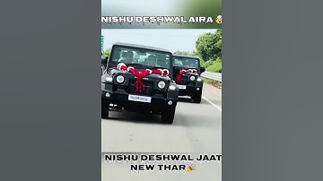 Nishu Deshwal Aira🤯 Nishu Deshwal jaat 2 new thar 🎉 swaraj johndeer Tractor video@nishu_deshwal