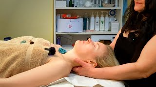 Professional full body energy healing with crystals to cleanse chakras ASMR (unintentional ASMR)