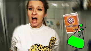 using BAKING SODA to BLEACH my hair..because SCIENCE