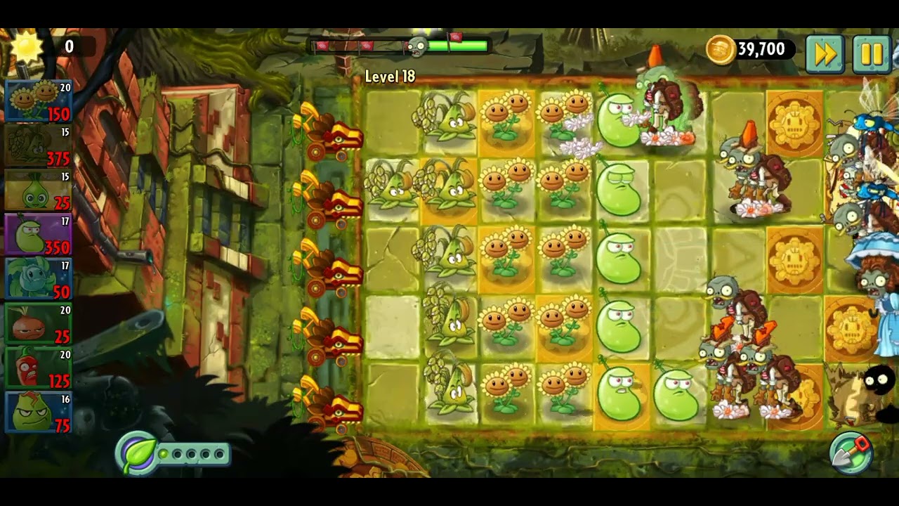 Plants vs Zombies 2 GT000 Lost City Level 18 YouTube
