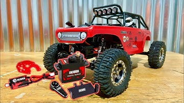 Injora Metal Gear Servo - Injora 66T Brushed Motor for Axial SCX24 - Install and Run