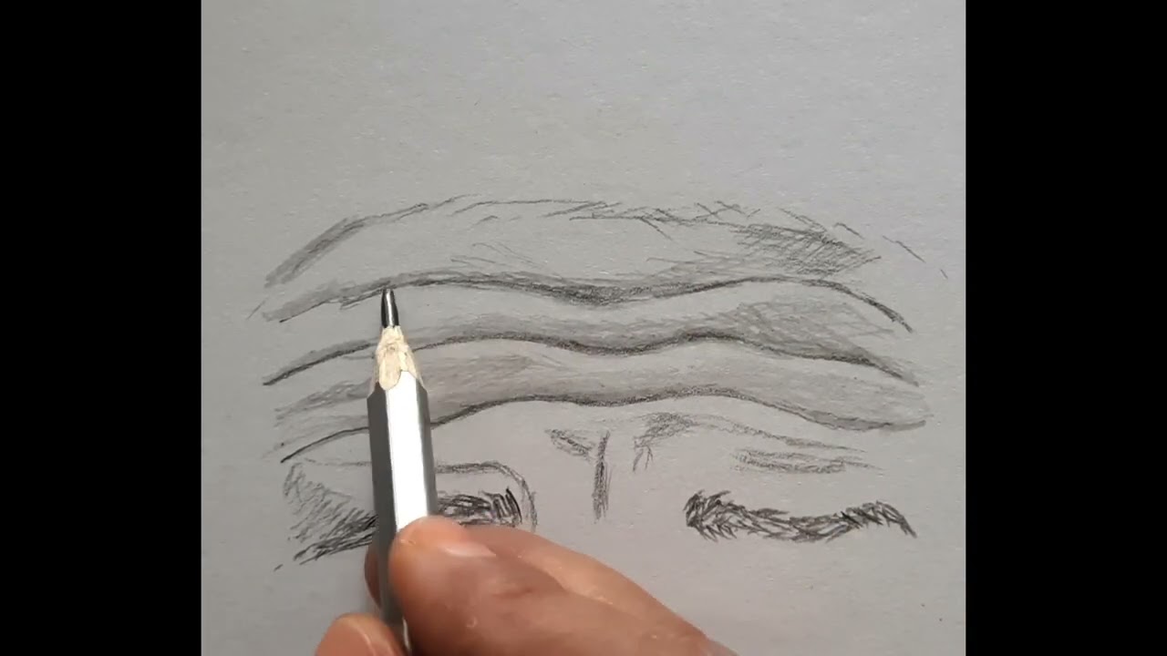 Drawing on forehead wrinkles | 