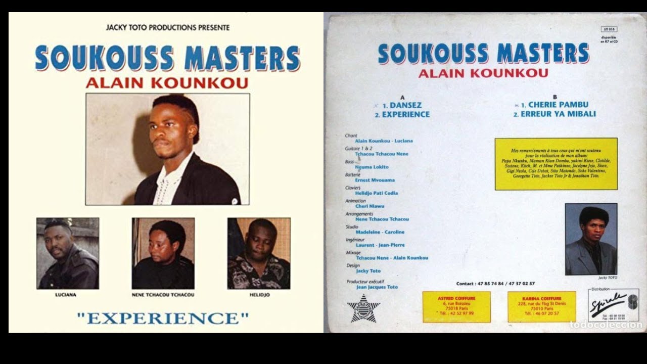 Alain Kounkou Soukouss Masters   Experience 1992 90s full LP Classic 1st album