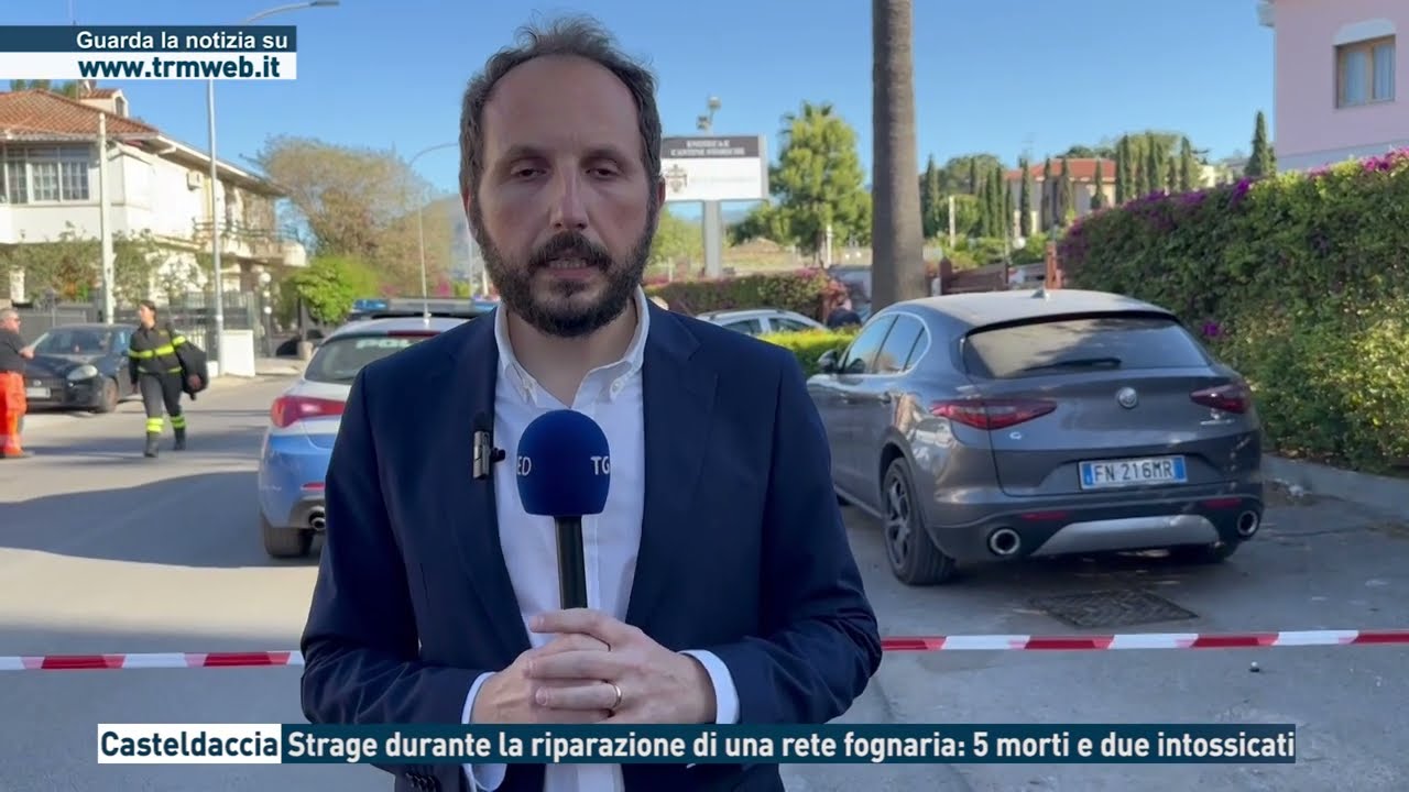 Casteldaccia - Strage durante la riparazione di una rete fognaria: 5 morti e due intossicati