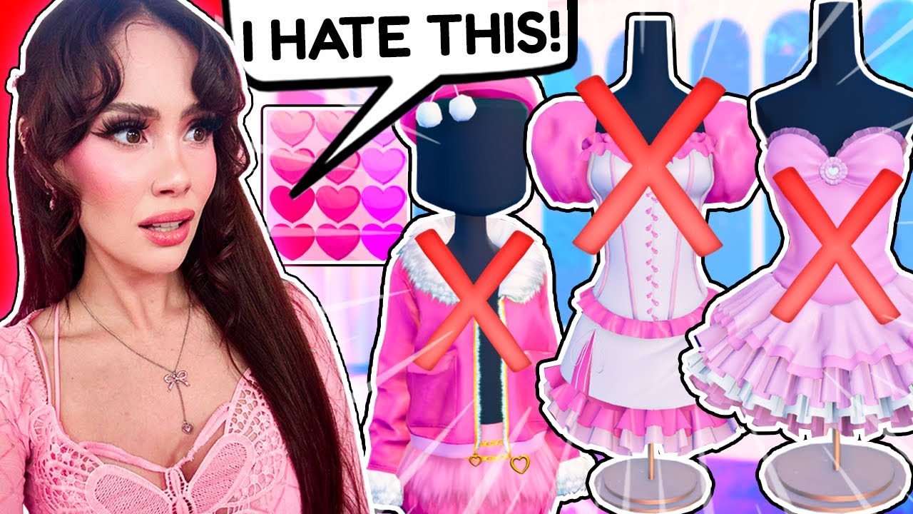 Dress To Impress BUT I Can't TOUCH The Color PINK... *HARD*
