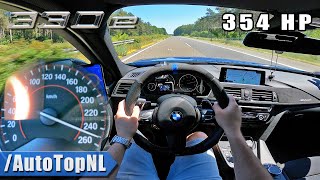 BMW 3 Series 330e F30 354HP TOP SPEED on AUTOBAHN [NO SPEED LIMIT] by AutoTopNL