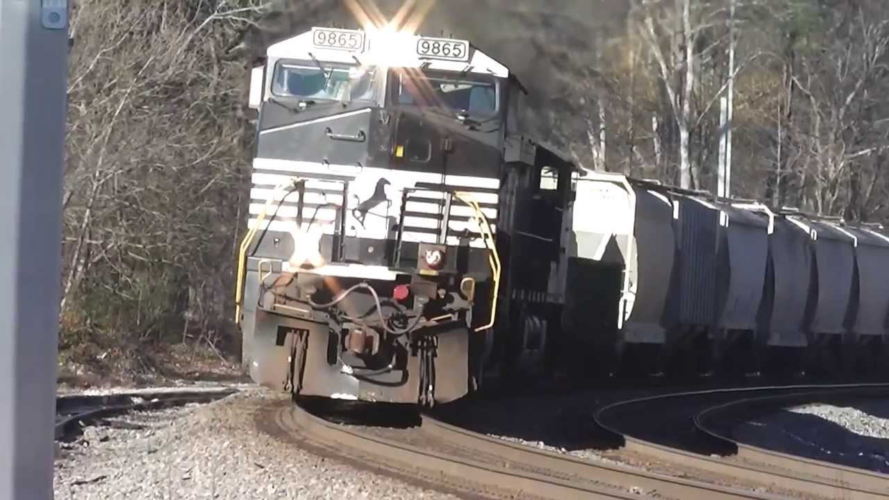 Norfolk Southern Eastbound Manifest/Cement Train(HD)Mableton,Ga.12-11-2013 - YouTube