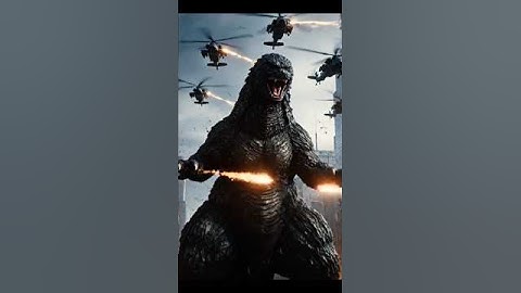 GODZILLA vs HELICOPTERS 💥 Epic Cinematic Short Film (Unreal VFX)#movie #godzilla #shorts #battle