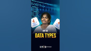 ஆரம்பிக்குறோம் Scratchல இருந்து இன்னைக்கு Day 06 |  What are Datatypes in Java