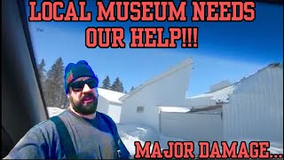 Helping Out The Local Museum! Roof Collapses On Irreplaceable 100 Year Old Tractors!
