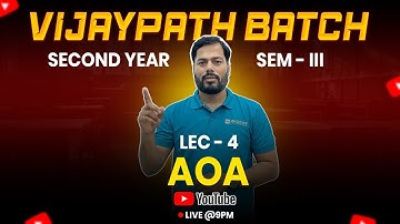 Lecture 4 | Introduction to Analysis of Algorithms (AOA) | Nitin Sir | 2nd Year Engg.