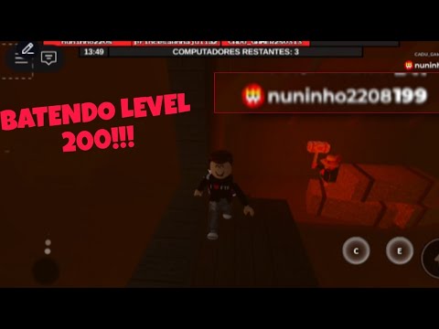 BATENDO LEVEL 200 NO MARRETÃO| ROBLOX FLEE THE FACILITY