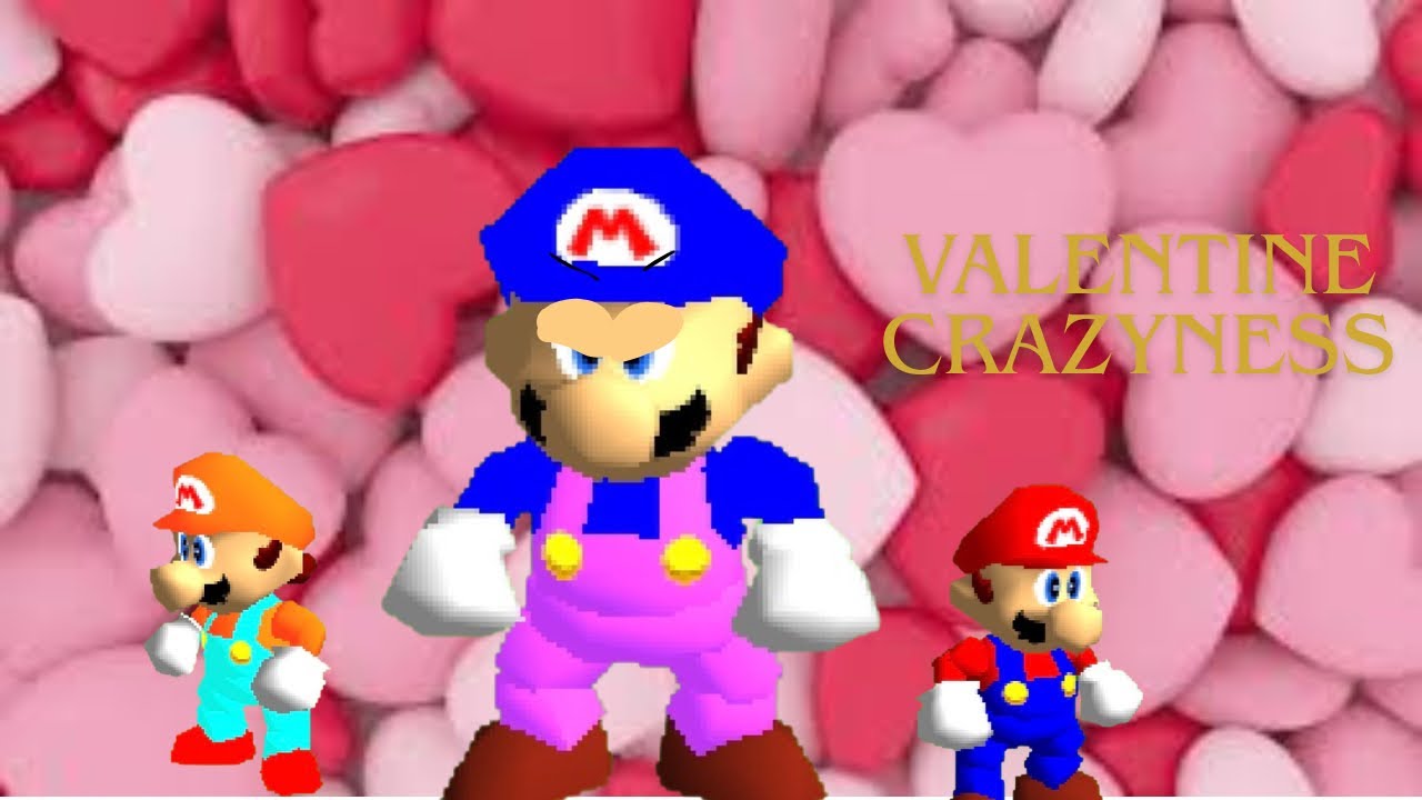 Super Mario 64 bloopers:Valentine craziness 